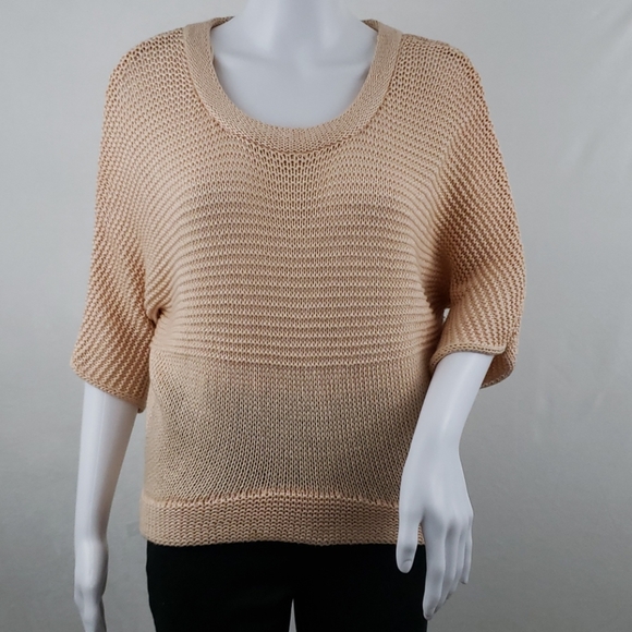 Topshop Tops - TopShop Dolman Sleeve Crochet Pullover